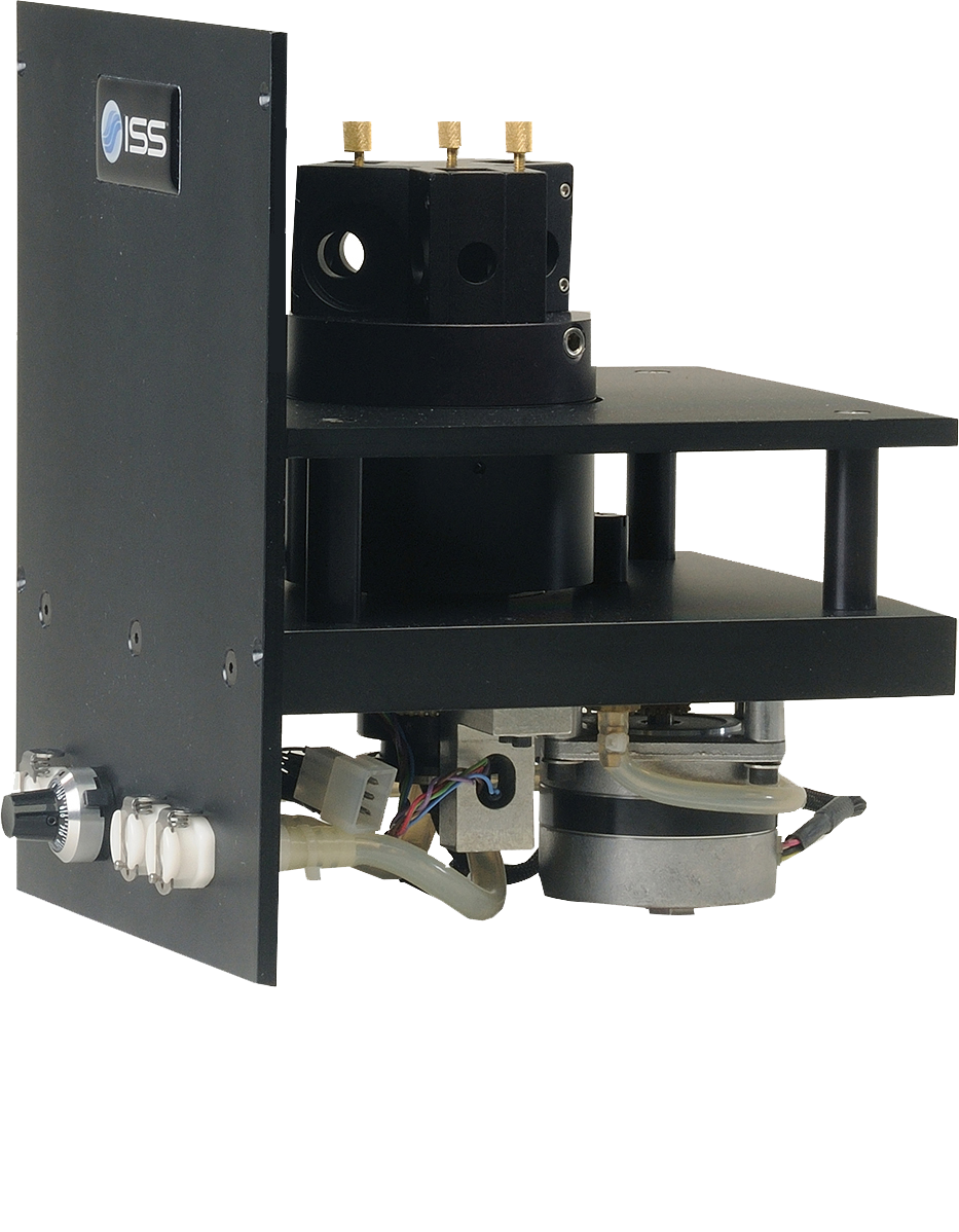 Photo of Three-Cuvette Sample Compartment