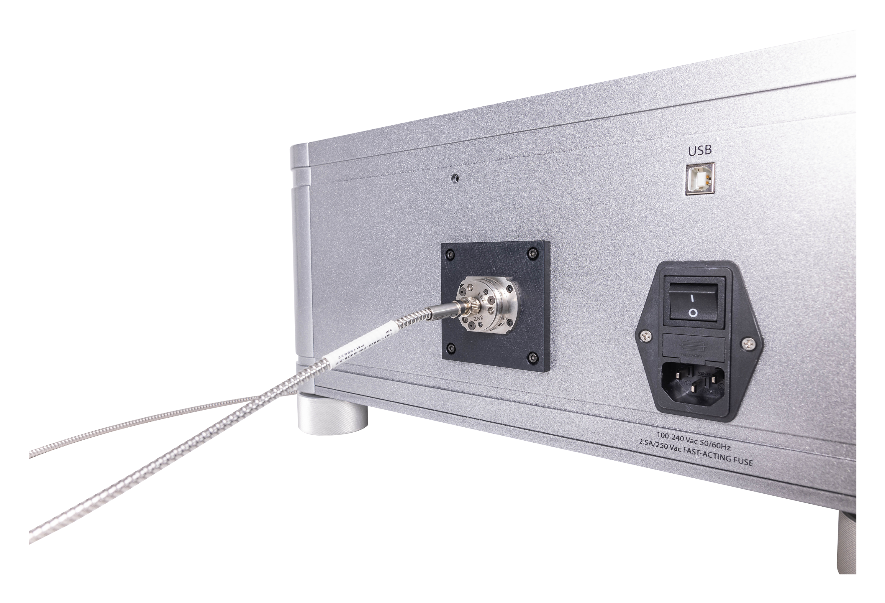 Four Laser Launcher with Close up of Fiber Optic