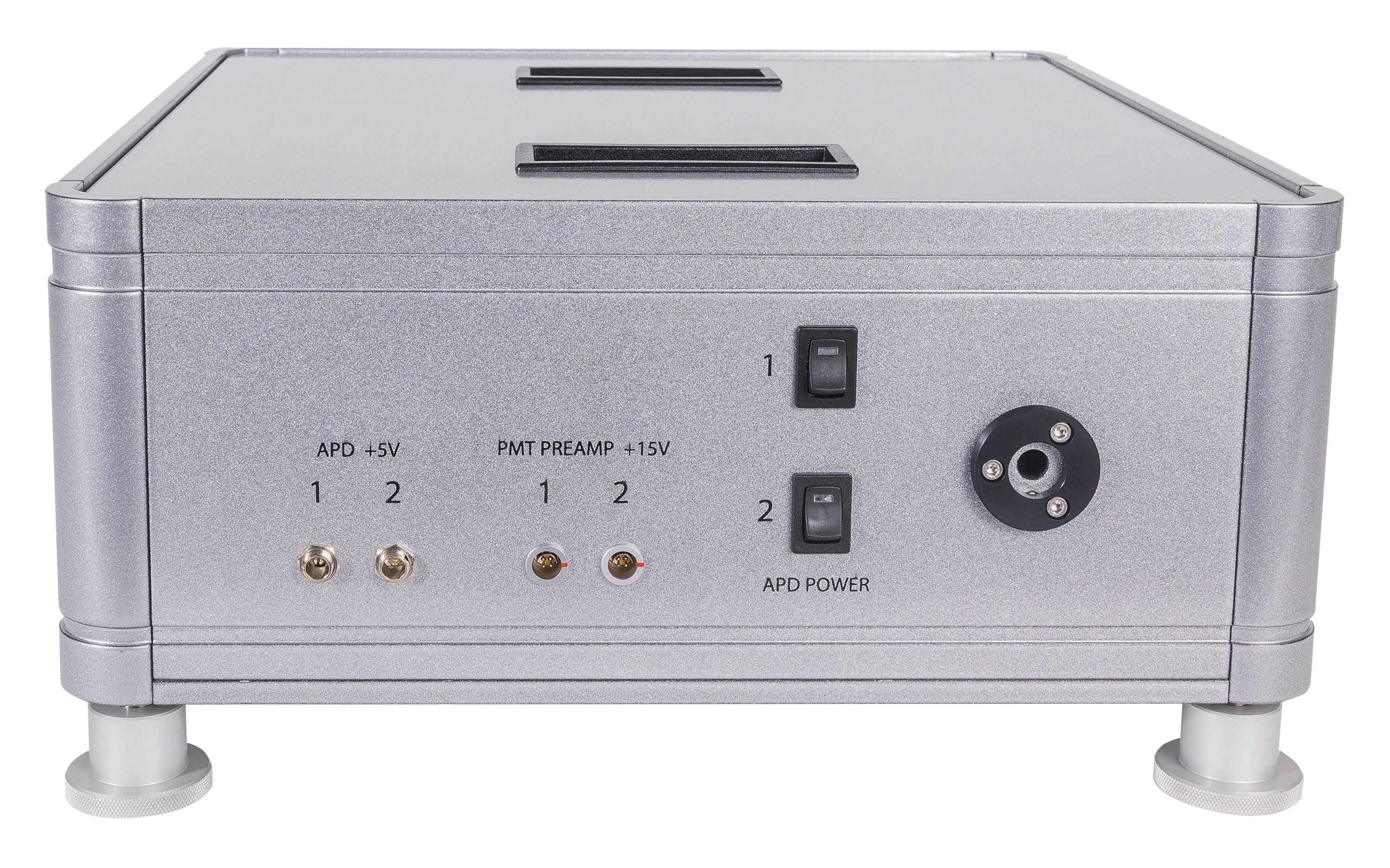 Galvo Scanning Mirrors Module with Pinhole Front View