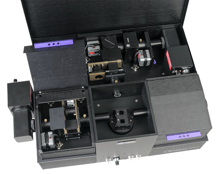 Photo of inside of ChronosDFD lifetime spectrometer