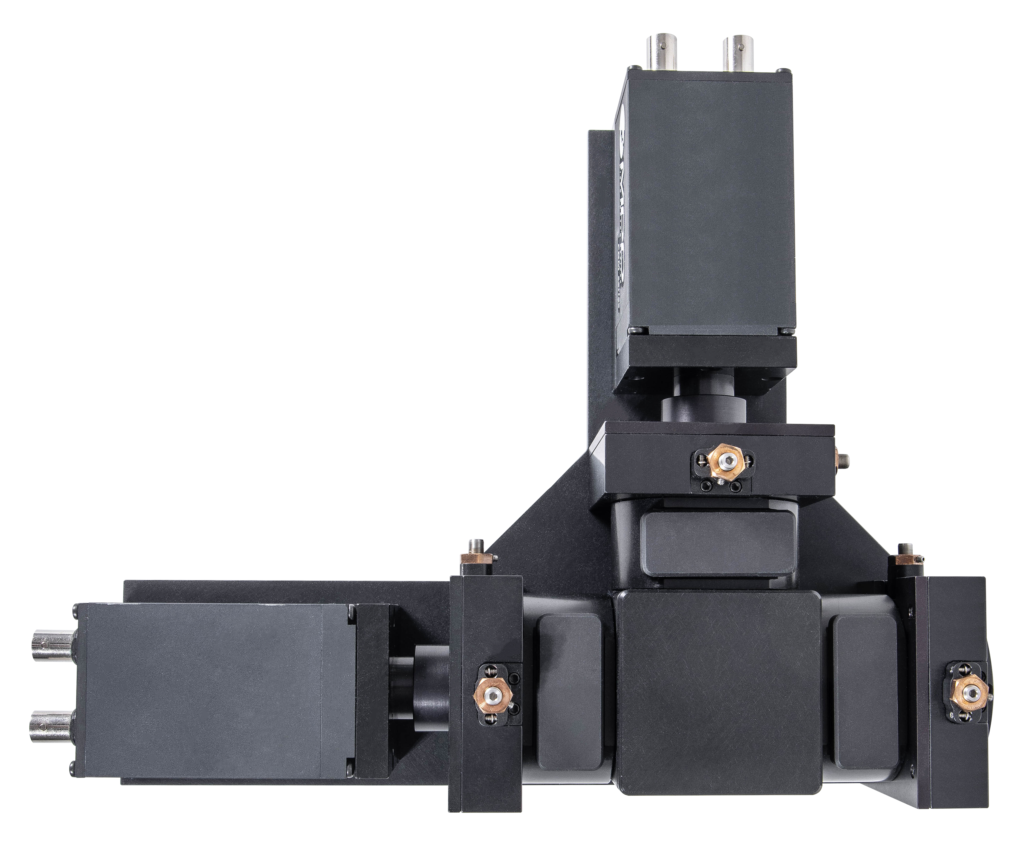 Two Single Photon Counting Modules Arranged Perpendicularly on Two-Detector MiniTDU Top View