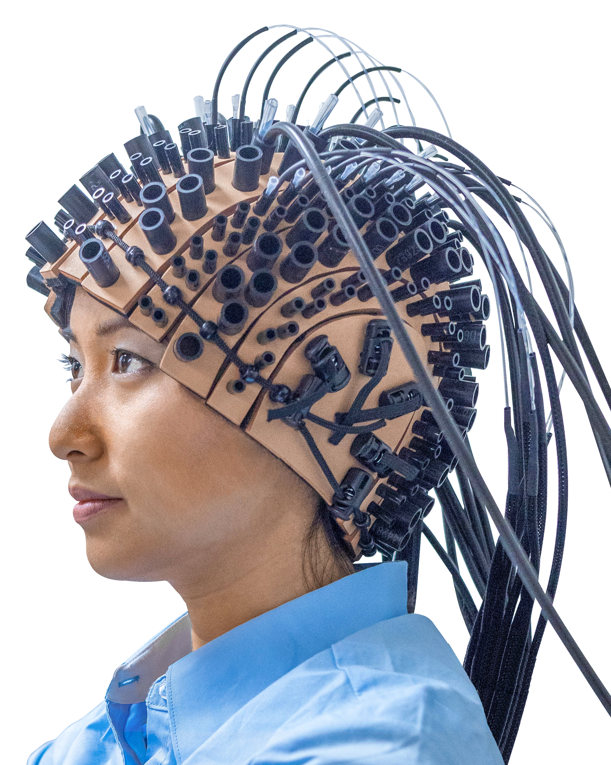 Universal Headgear on Person's Head