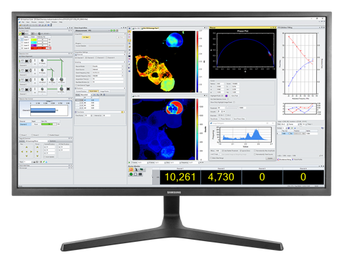 Screenshot of VistaVision working on the PL1 Photoluminescence Microscope